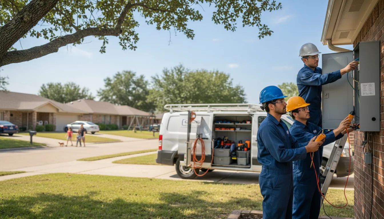 Certified electrician providing emergency electrical services in Saint Marys, IA